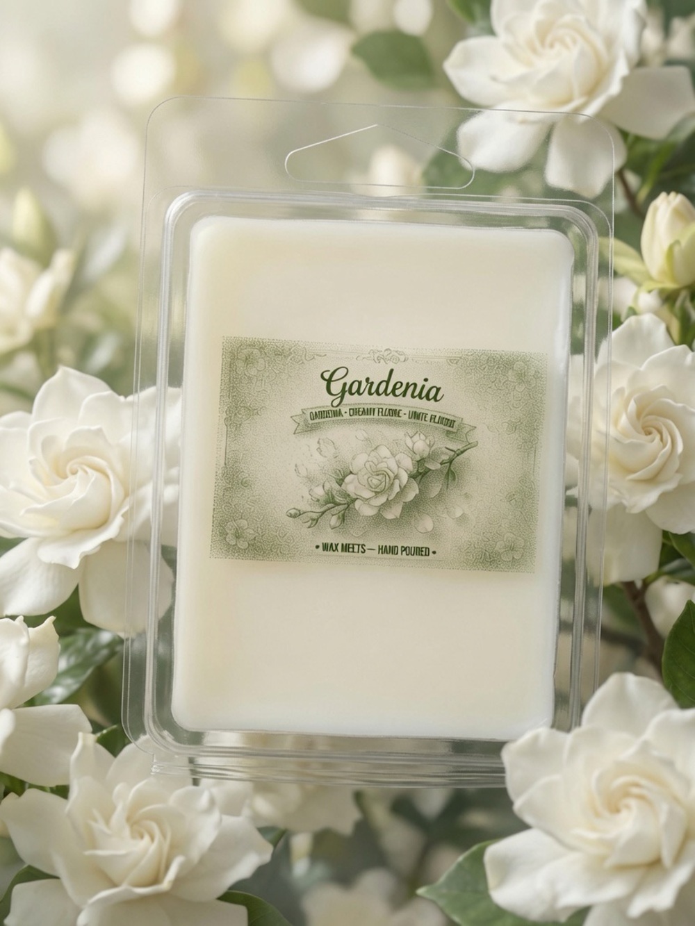 Gardenia Wax Melts | Floral Soy Wax Melt Clamshell